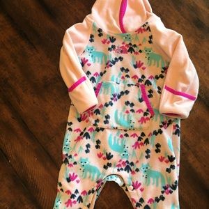 The North Face 6-12 month fleece one piece suit
